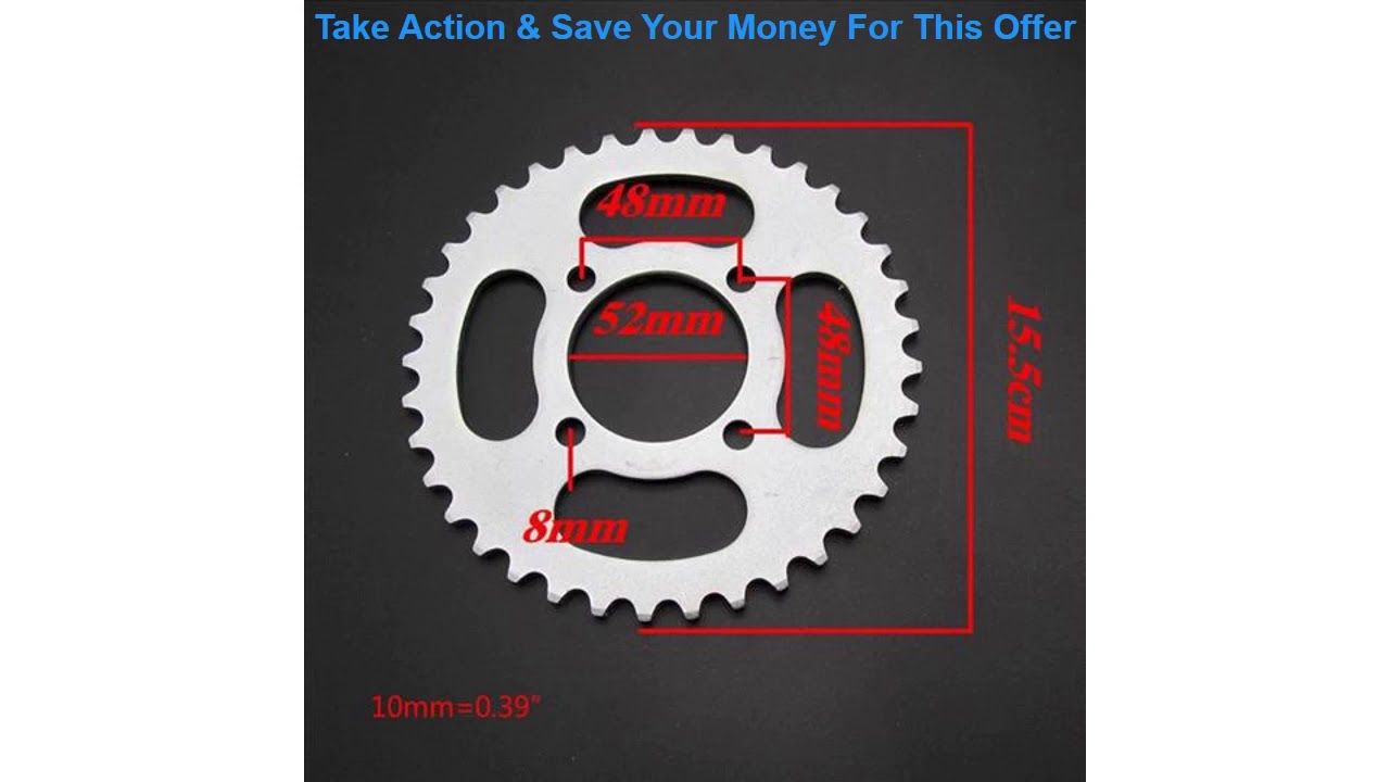 Top New 37T Rear Sprocket Cog for 428 Chain Fit 110cc 125cc 140cc PIT PRO PIT Bike Trail Bike Dirt
