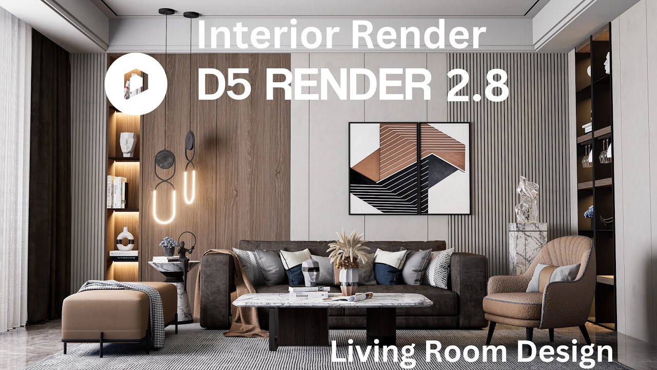 Realistic Interior Render Using D5 Render | Living Room | Interior Design.