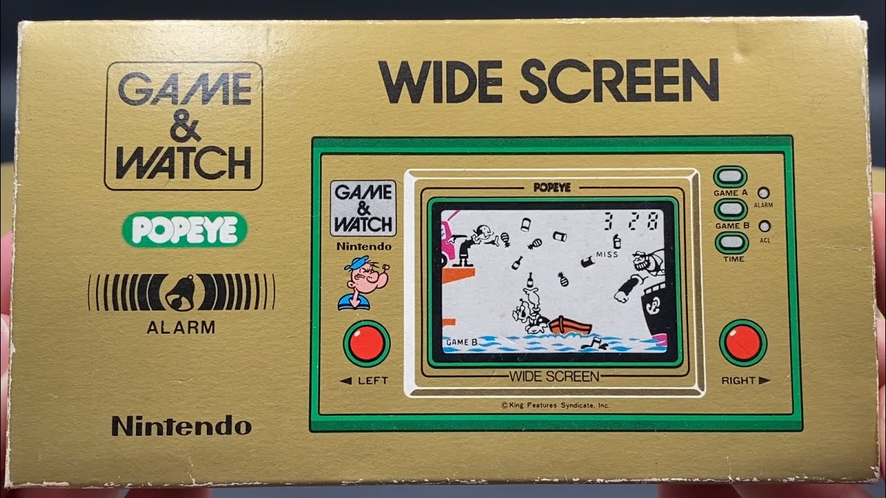 Nintendo Game & Watch - Popeye - Широкоэкранный (PP-23) Распаковка и игровой процесс
