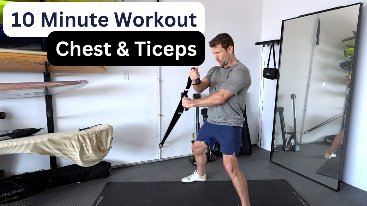 10-Minute Chest, Triceps & Abs Superset | Isometric + Reps for Strength & Definition
