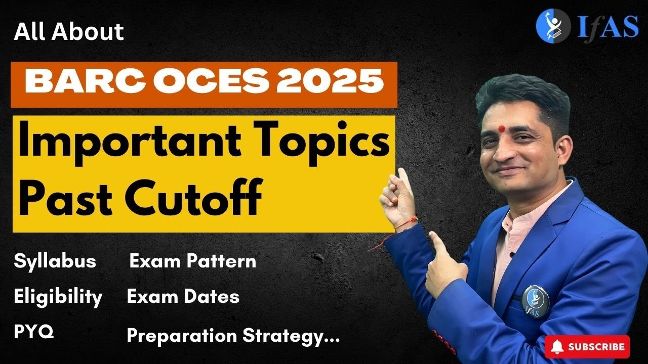 BARC OCES Life Science Cut Off 2025 I Exam Pattern & Strategy!