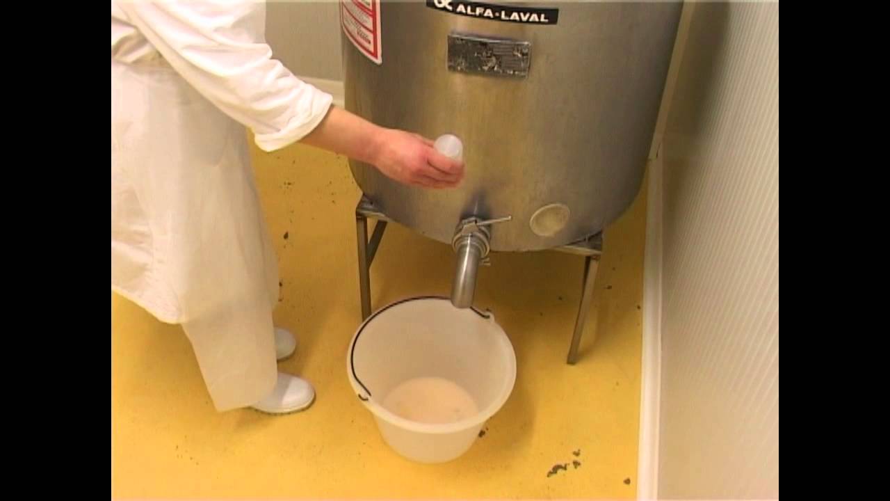 Travail de Marisa au laboratoire de la Chèvrerie de la Baie