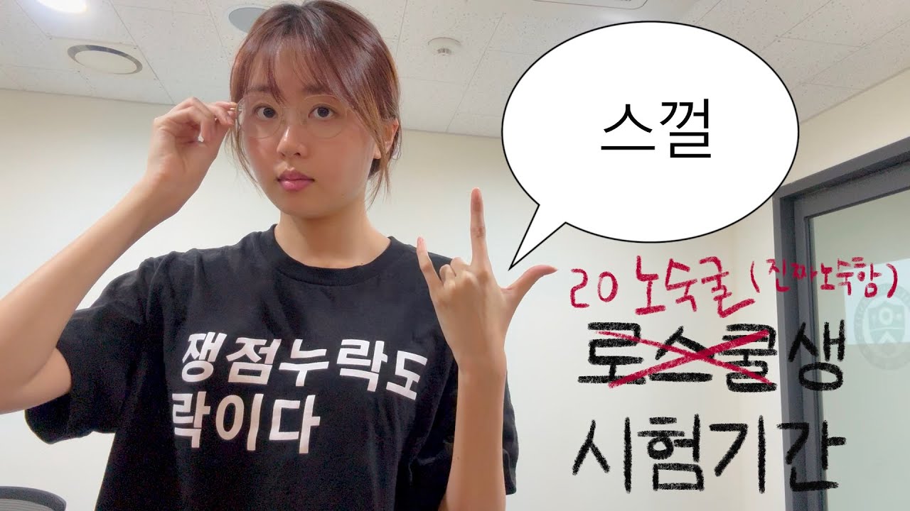 [로스쿨생 vlog] 1학기의 2.8배정도 잔인하게 돌아온 2학기 시험기간 모음: 진짜 노숙| 환자 | Korean Law School Student