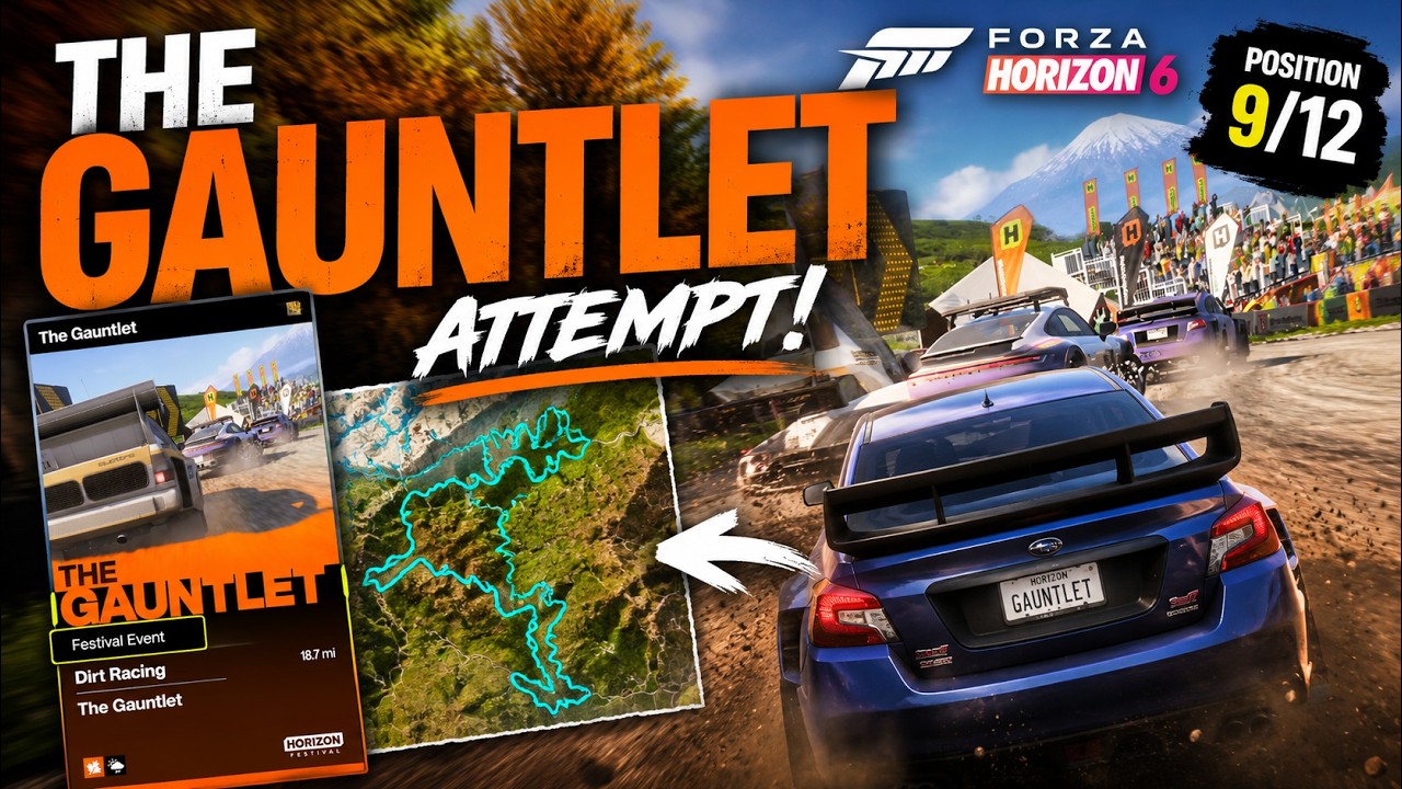 🏁 Прохожу ТРЕТЬЮ ПО ДЛИНЕ гонку &laquo;The Gauntlet&raquo; в Forza Horizon 6!