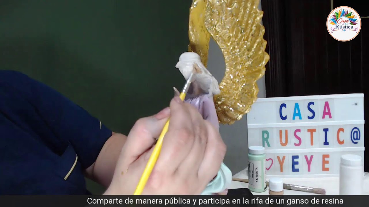 El día de hoy pintaremos un hermoso ángel de la abundancia en imitación porcelana