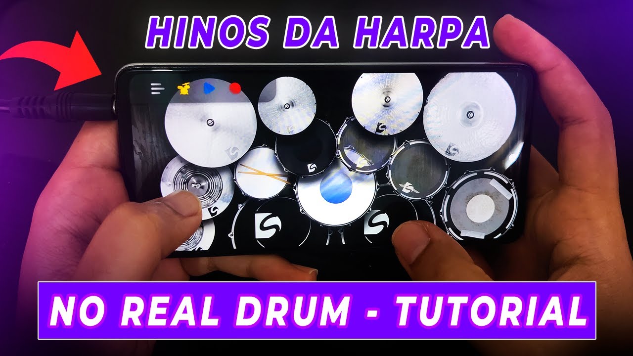 Como Tocar Hinos da Harpa no Real Drum (Bateria de Celular) | Tutorial