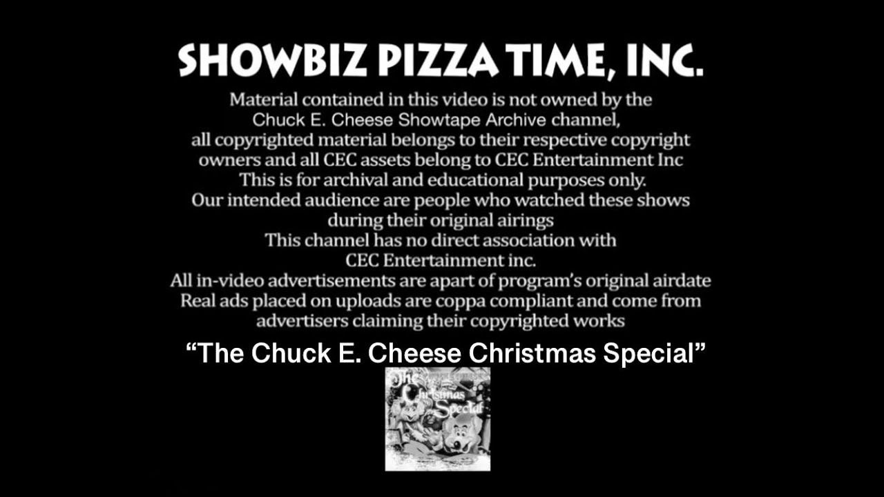 The Chuck E. Cheese Christmas Special 1995 (December 1995 Show)