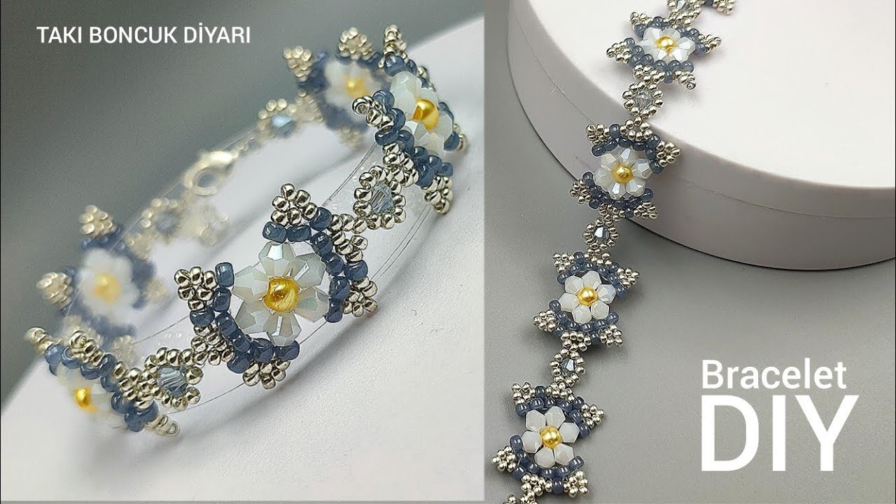 KURDELE BİLEKLİK/KRİSTAL BONCUKTAN ŞIK VE KOLAY BİLEKLİK YAPIMI/RIBBON BRACELET/BEAD BRACELET MAKING