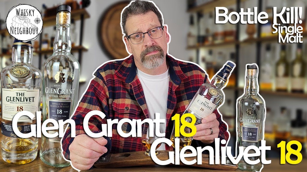 Glen Grant & Glenlivet 18 Year Old Scotch - Bottle Kill!