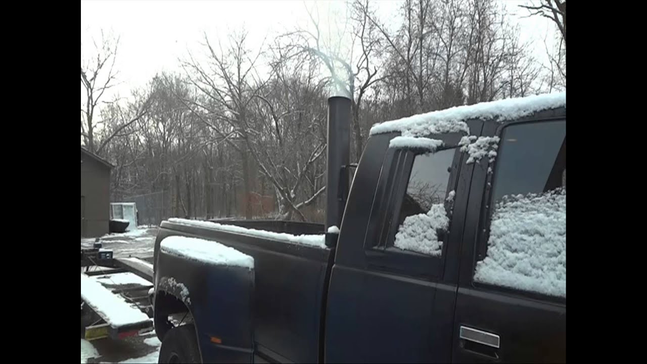 Frigid COLD START of 6.5 turbo diesel