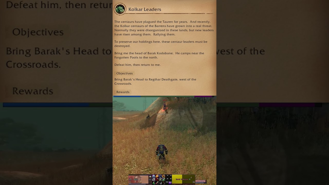 Classic World of Warcraft Horde Quest #181 Kolkar Leaders #wow #wowclassic #worldofwarcraft