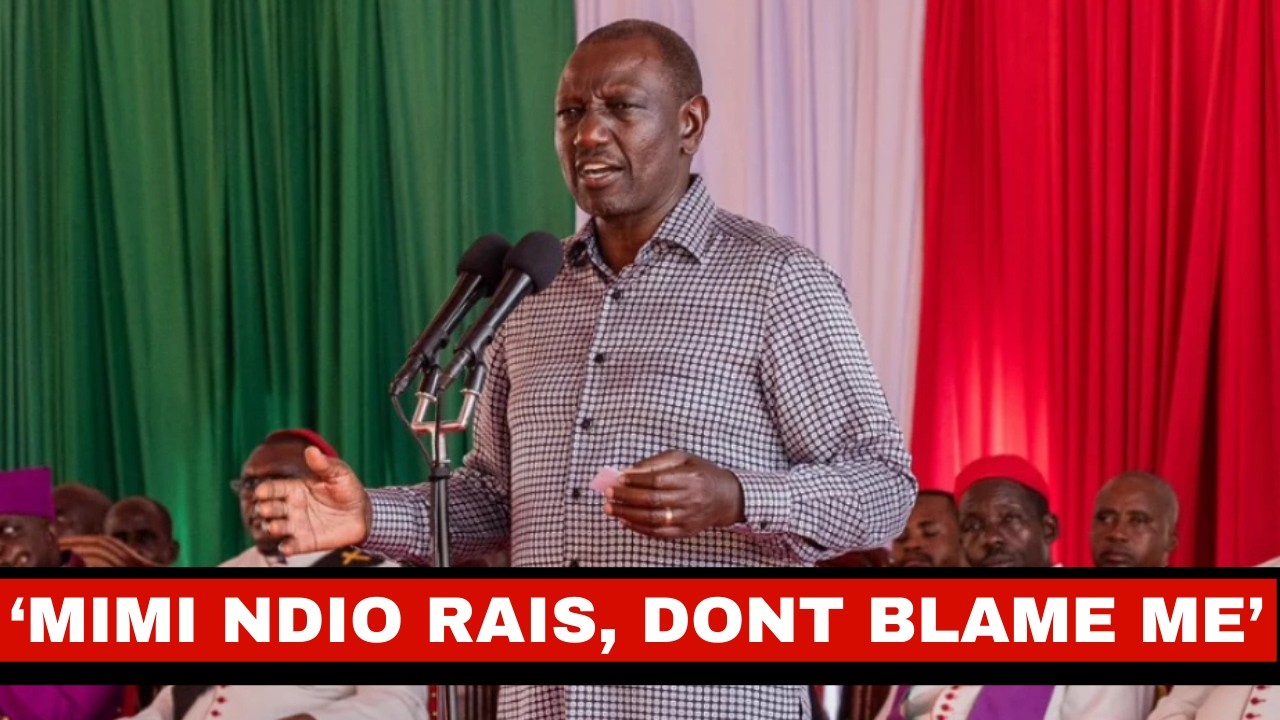 PRESIDENT RUTO AFTER DEMOLISHING KIKUYU BUSINESSES IN GITHURAI, SAYS NO ONE SHOULD BLAME HIM