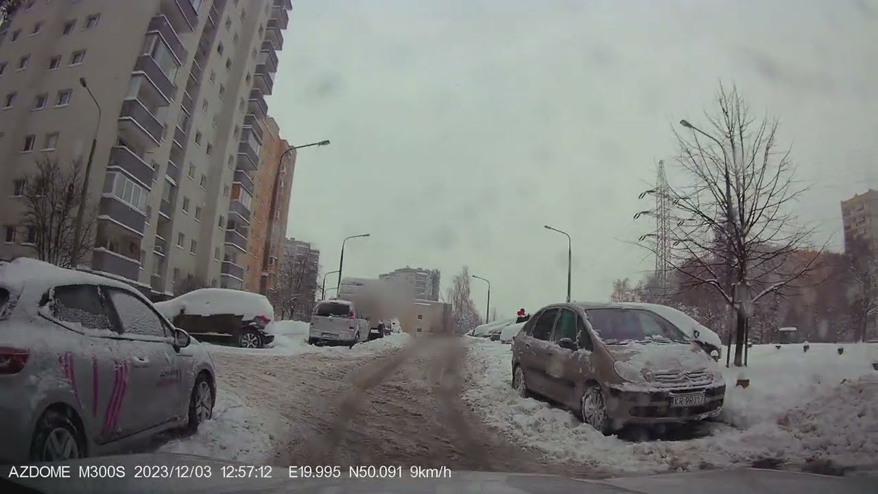 Śnieżyca - Kraków, 3 grudnia 2023 os. Tysiąclecia