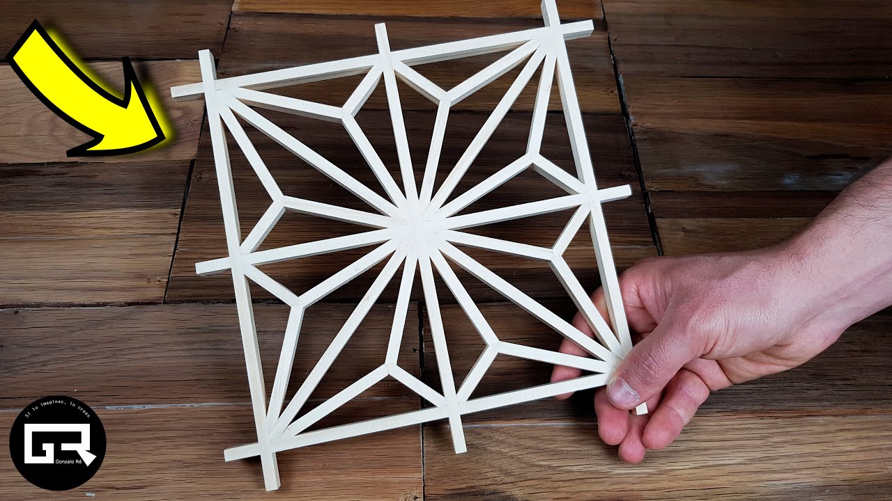 JAPANESE KUMIKO / COMO FABRICAR una CELOSIA de MADERA