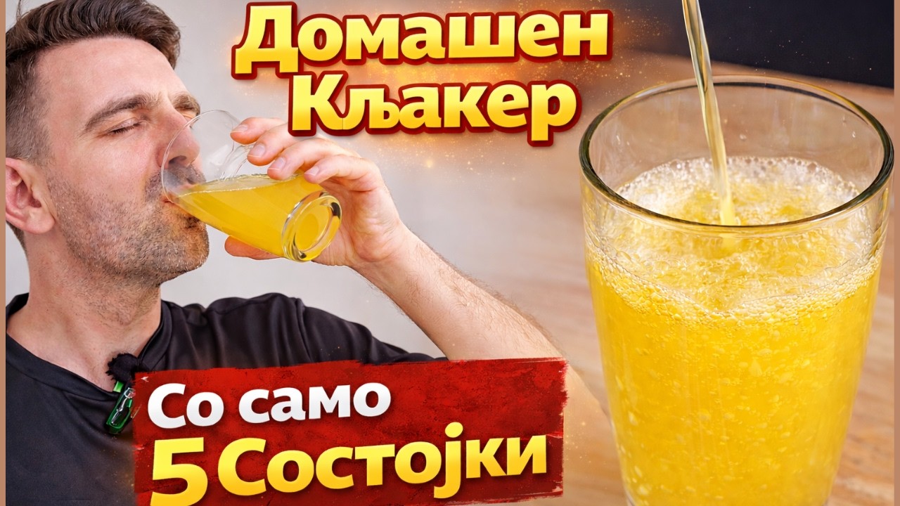 Kako da Napravite Domashen Kljaker | Gaziran Sok so 5 Sostojki