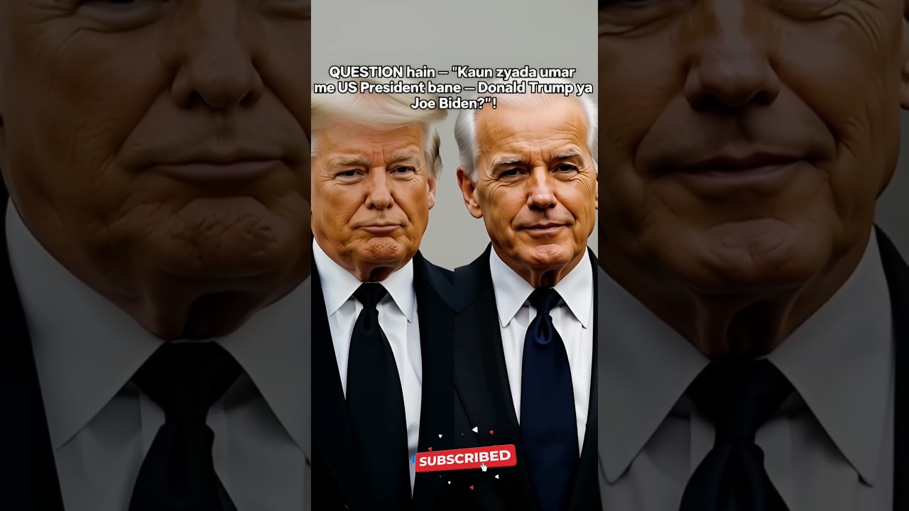 Trump vs Biden Age Quiz 😱 | 90% Log Galat Karte Hain | US President GK 