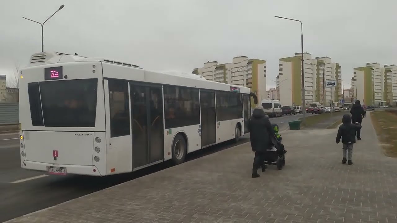 Первый День Нового Маршрута. Поездка На Автобусе МАЗ 203.047. //АС 5587-1//. Маршрут 26А