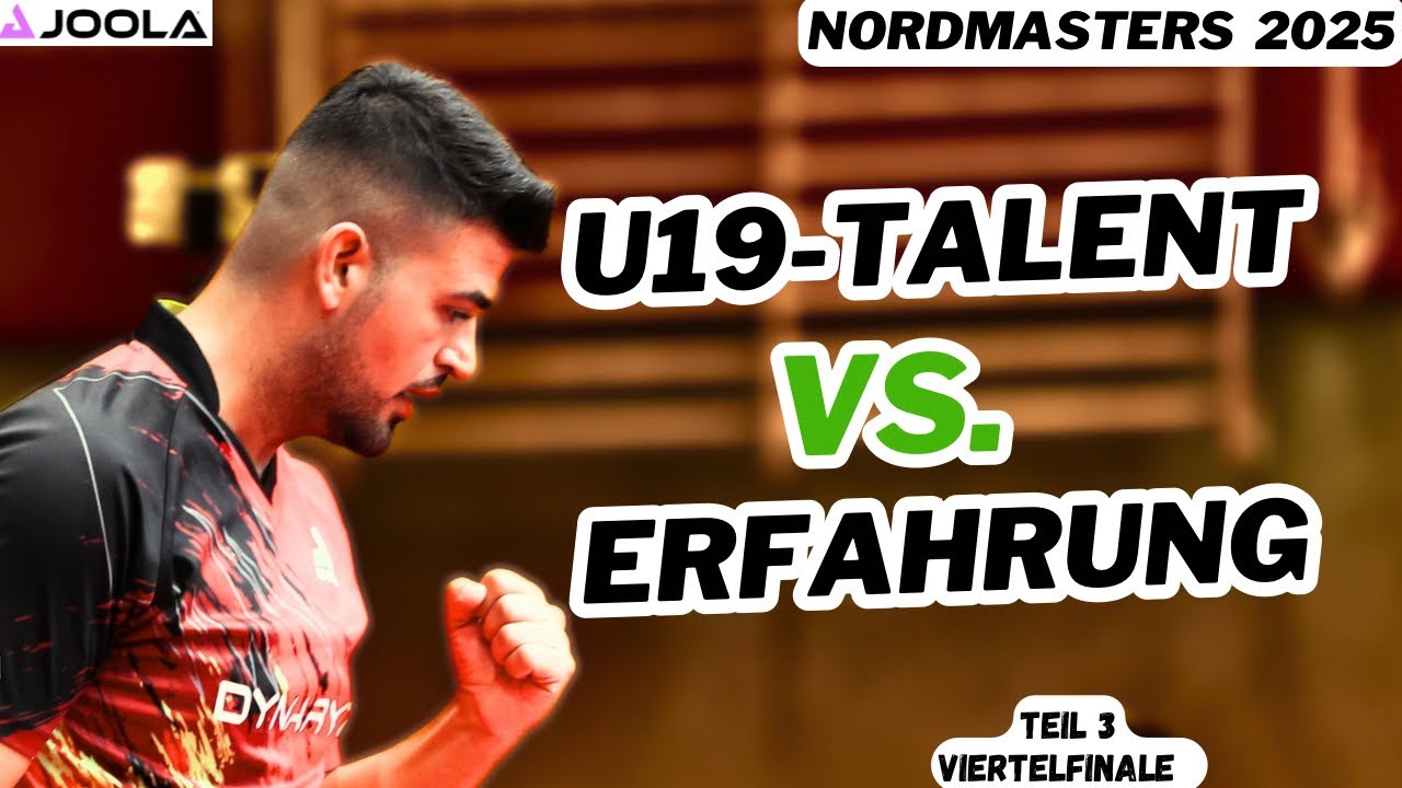 [Nordmasters Viertelfinale 🏓 Kann ich Dänemarks U19-Nationalspieler besiegen❓