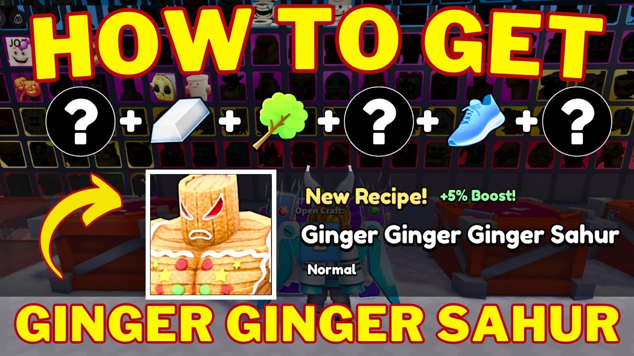 How To Craft Ginger Ginger Ginger Sahur in Craft a Brainrot | Roblox