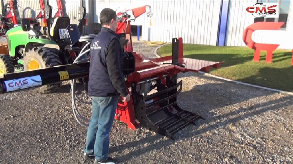 Fendeuse de bûches horizontale 35T 45T CMS démonstration