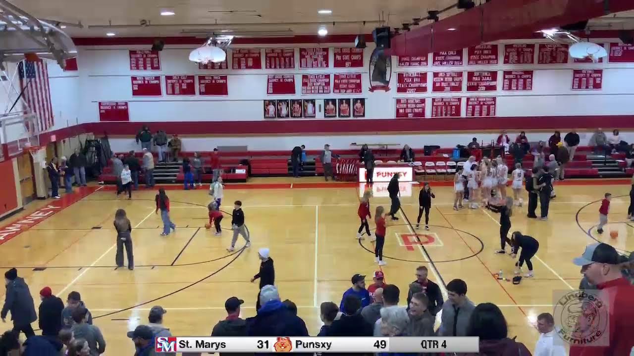 St. Marys Vs. Punxsutawney Girls Playoff Basketball