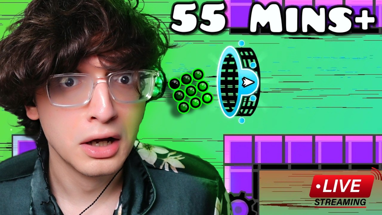 🔴 24-HOUR EONATHON! 🔴VERTICAL STREAM🔴 49% 🔴 DAY 4 🔴 55 MINUTE LEVEL 🔴 GEOMETRY DASH 🔴