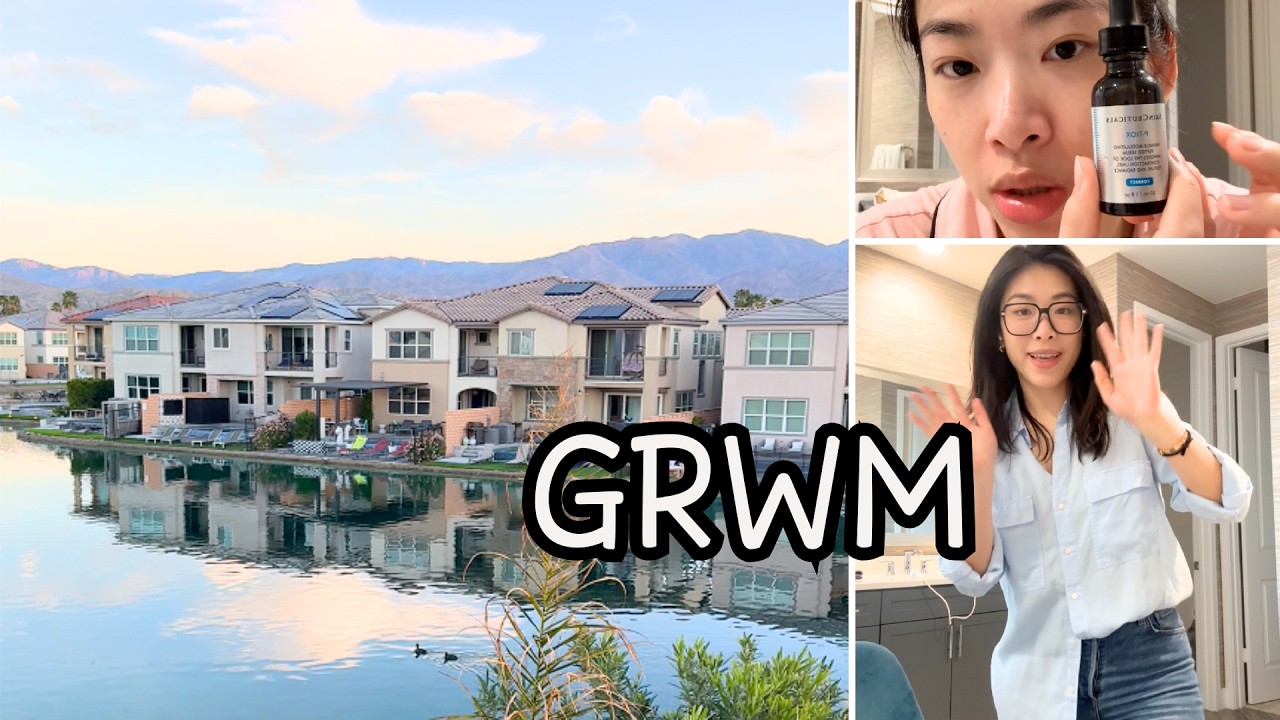 GRWM in Palm springs☀️近期护肤+化妆分享｜棕榈泉出差吐槽😂