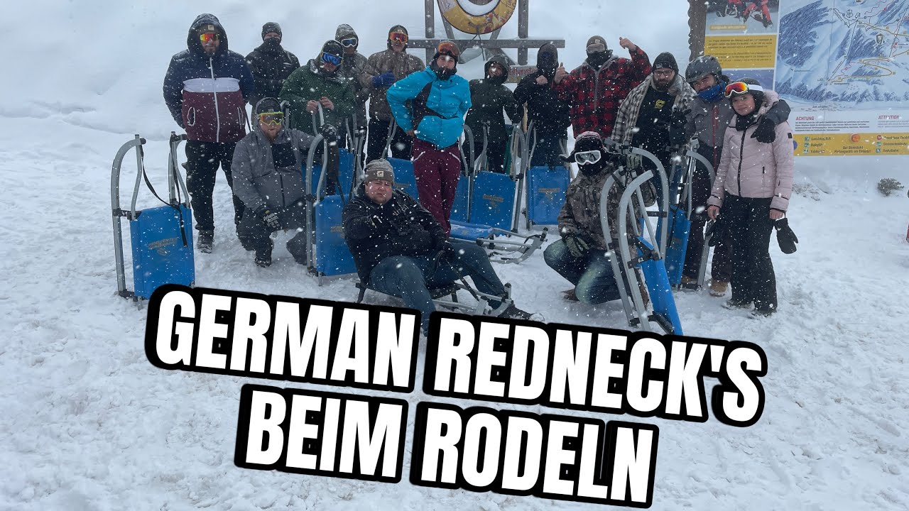 German Rednecks gehn Rodeln 1.0 🤣