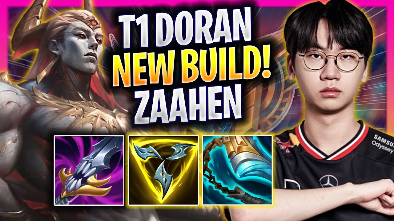 DORAN TRIES NEW ZAAHEN BUILD! - T1 Doran Plays Zaahen TOP vs Darius! | Season 2026