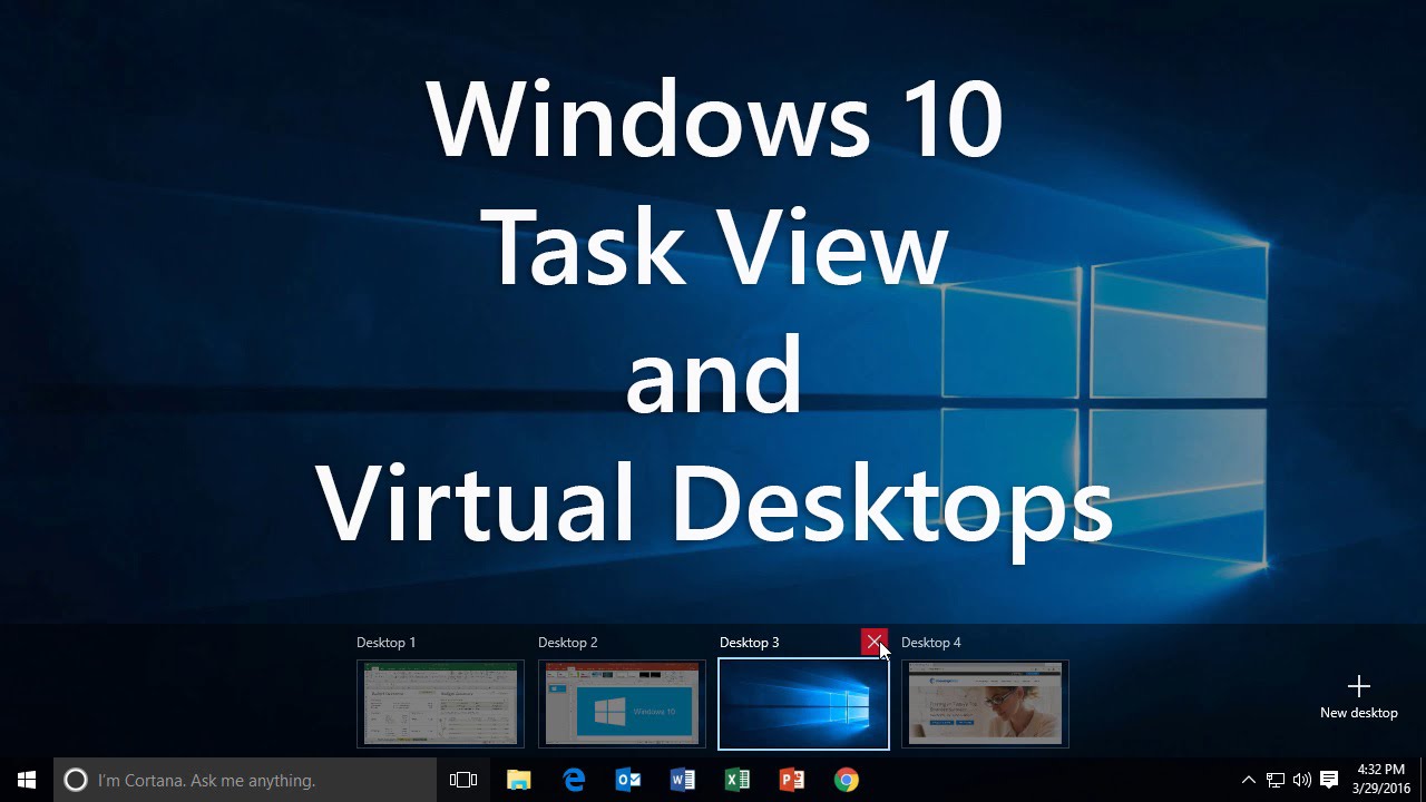 Windows 10: использование представления задач и виртуальных рабочих столов