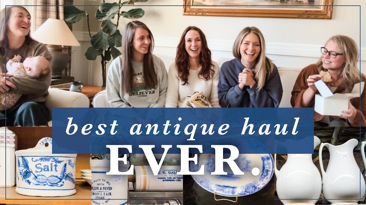The Ultimate Antique Shopping Day with YouTube Friends + Our HUGE HAUL!