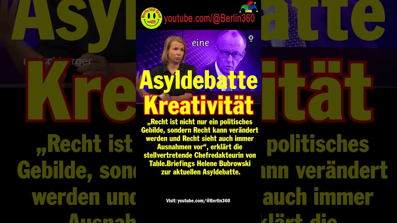 #Asyldebatte #Kreativit&auml;t #AyslRecht #Chefredakteurin #Table.#Briefings #Bubrowski Maischberger