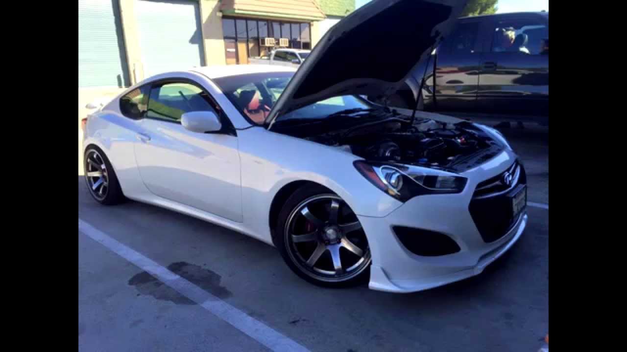 2013 Hyundai Genesis Coupe 2.0T 395WHP - Top Mount Garrett GT3076/E85 (KHARTUNERZ)