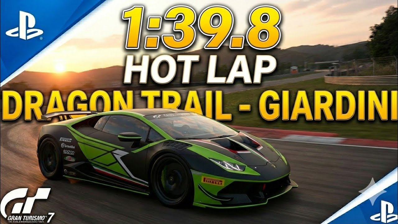 GT7:HOT LAP | Dragon Trail Giardini - Lamborghini Huracán Gr.4 [1:39.8]  ErMike87