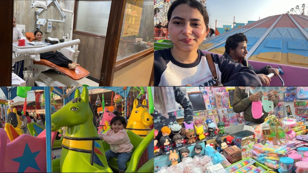 Teeth m hua bht pain 🦷 hum gye exhibition 🥰