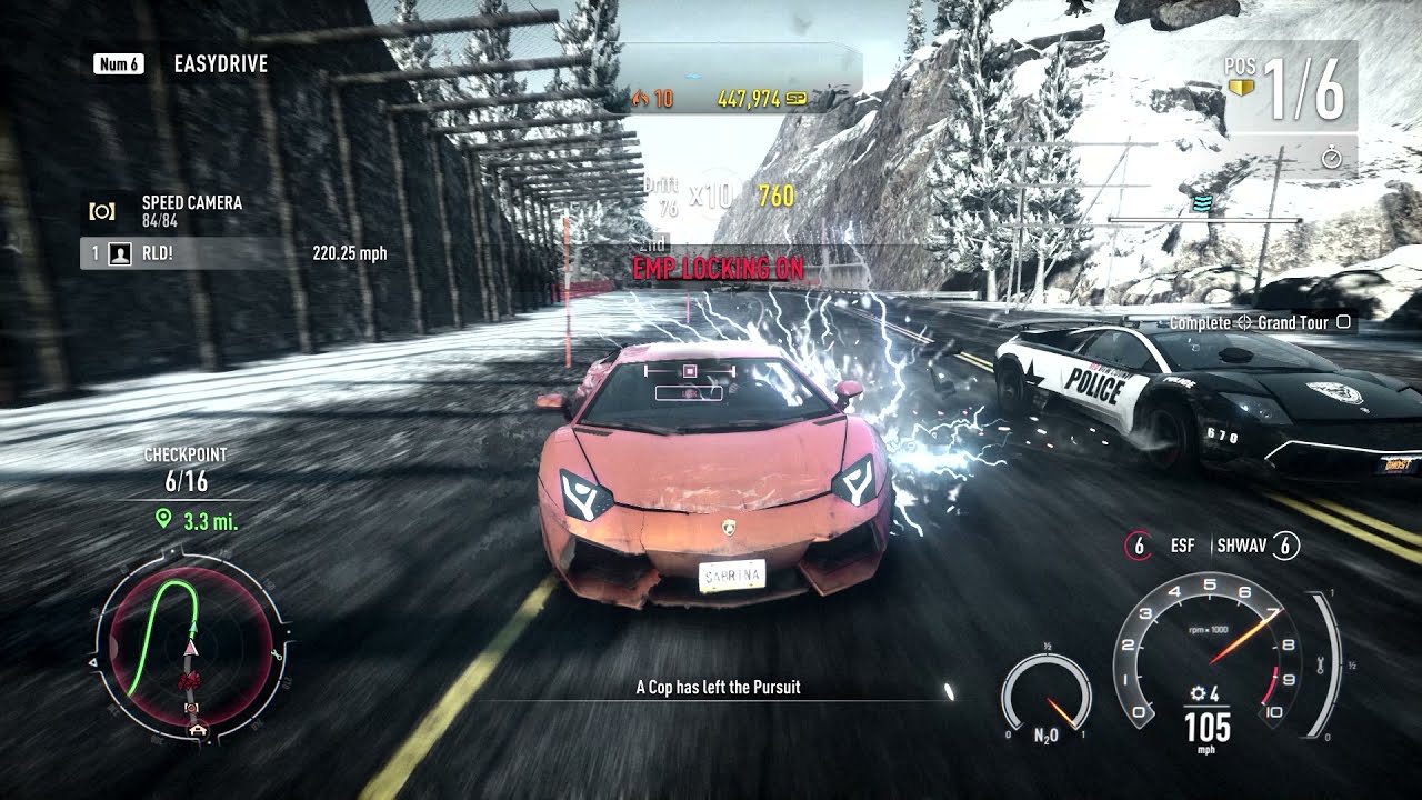 Need For Speed : Rivals : Lamborghini Avetador : Gameplay