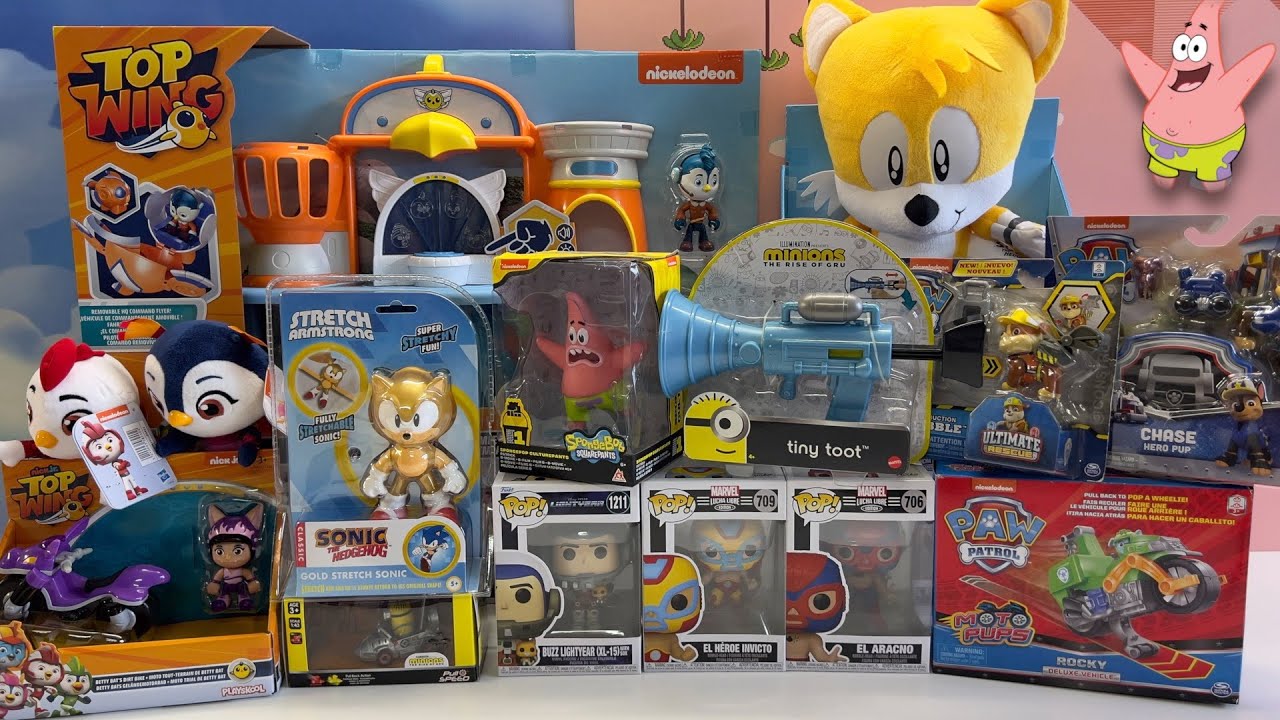 Opening Top Collection Of Mixed Merchandise | Paw Patrol | Top wing | Sonic | Marvel | Patrick ASMR