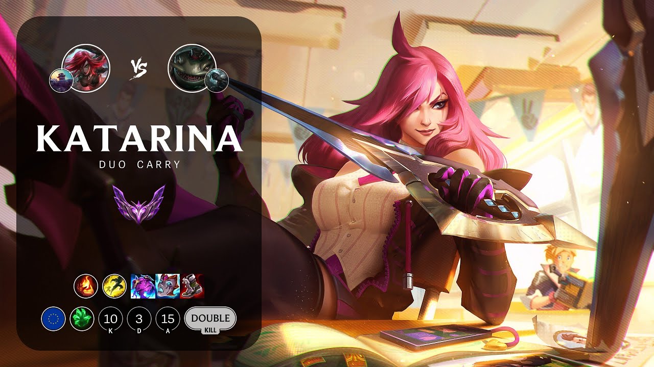 Katarina Carry vs Tahm Kench - EUW Master Patch 14.6