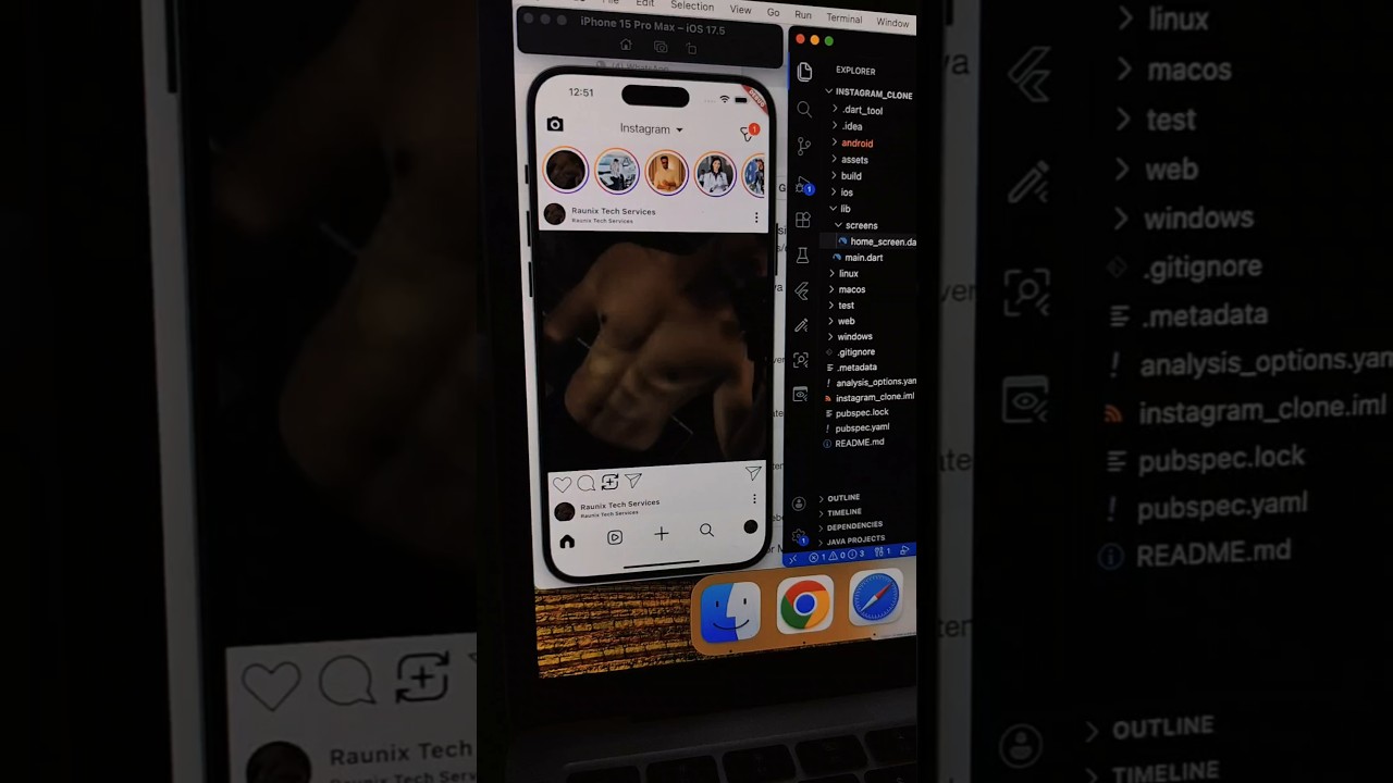 I make app like instagram | instagram app clone | social media app like instagram #raunix
