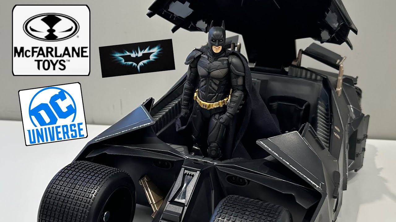 Mcfarlane Toys DC Multiverse The Dark Knight Tumbler with Lucius Fox (Gold Label) 蝙蝠俠 - 黑夜之神 #batman