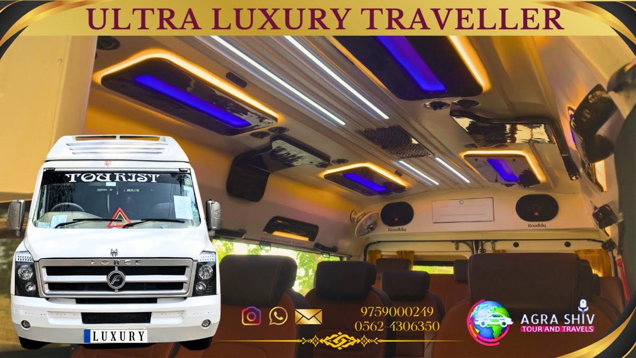 Discover Luxury Tempo Traveller Services in Agra with Agra Shiv Tour And Travels!