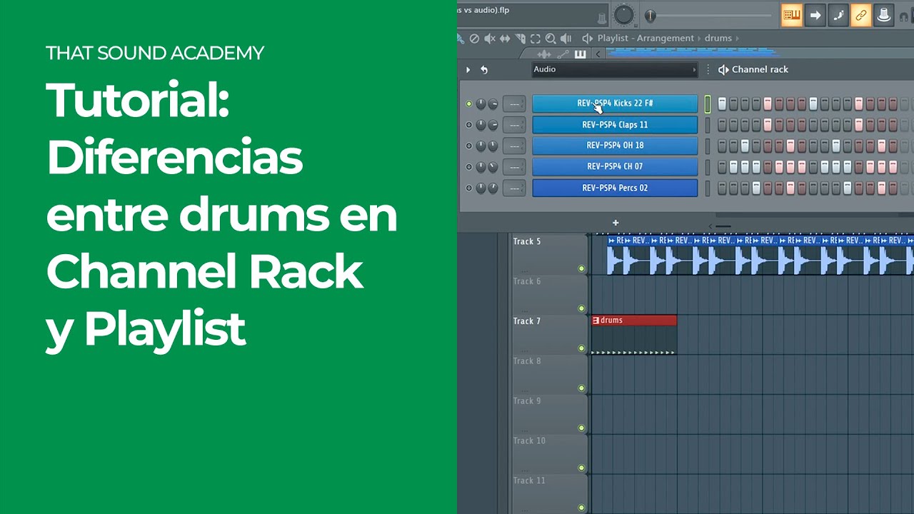 Tutorial: Diferencias entre drums en Channel Rack y Playlist 🔀 | FL Studio