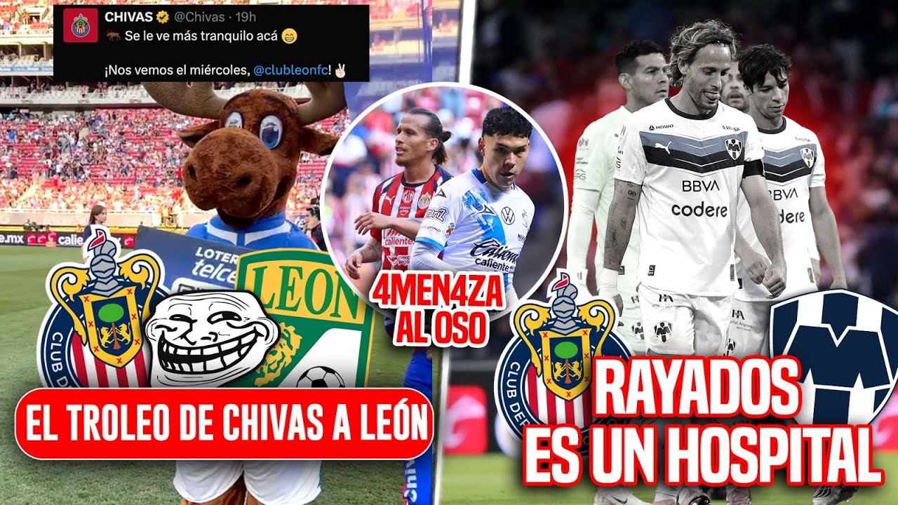 🔴CHIVAS SE BURLA DE LEON! | REY AMEN4ZA AL OSO |  EL HOSPITAL RAYADO VS EL REBAÑO 