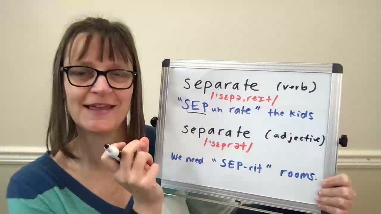 How to Pronounce Separate and Separately