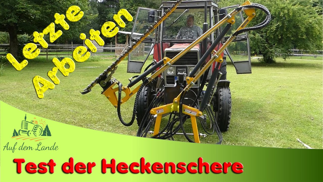 Endspurt 😉 Fanghaken, Lackieren und Test Hydraulische Heckenschere