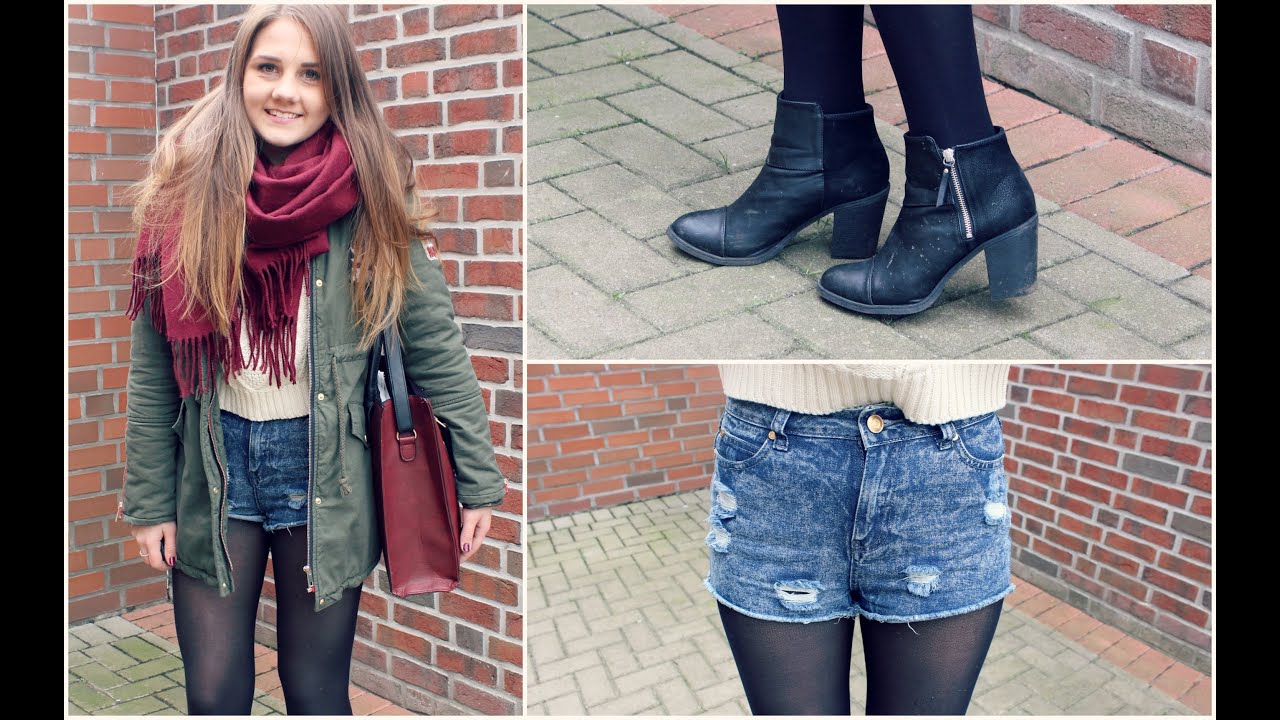 Shorts im Winter kombinieren - OUTFIT + Tipps & Tricks