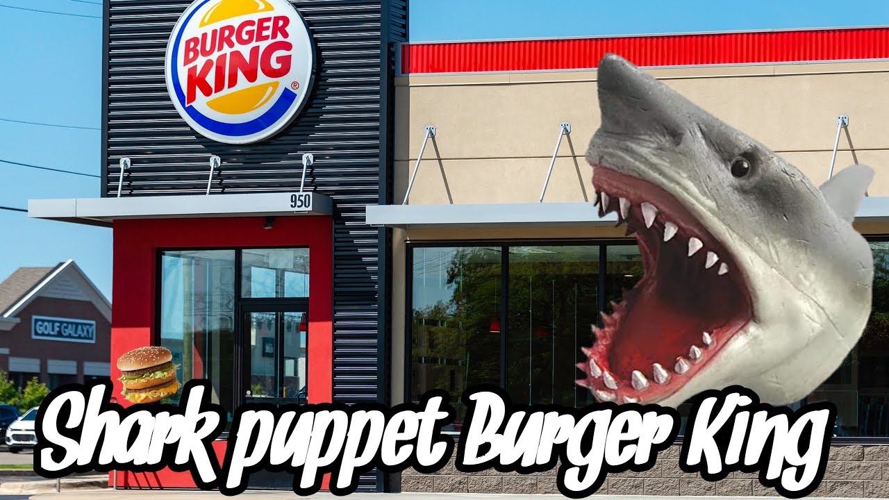 Кукла-акула Бургер Кинг🍔👑🦈