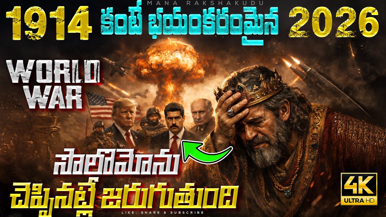 🚨❗ 1914 కంటే భయంకరమైన 2026 | సొలోమోను చెప్పినట్టే జరుగుతుంది | 2026 World War Repeat  ? | #endtimes