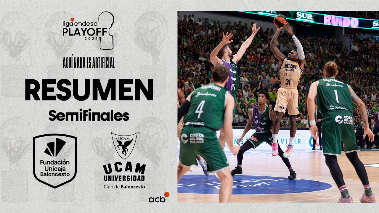 Unicaja - UCAM Murcia (70-79) RESUMEN | Playoff Liga Endesa 2024