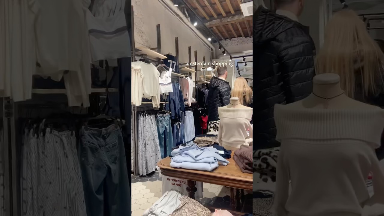 amsterdam shopping ☕️☁️🧦 qotd: what's your fav store? #shopping #vlog #preppy #aesthetic #trending